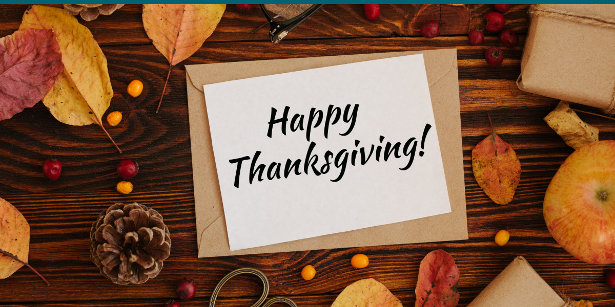 Note that says ''Happy Thanksgiving''