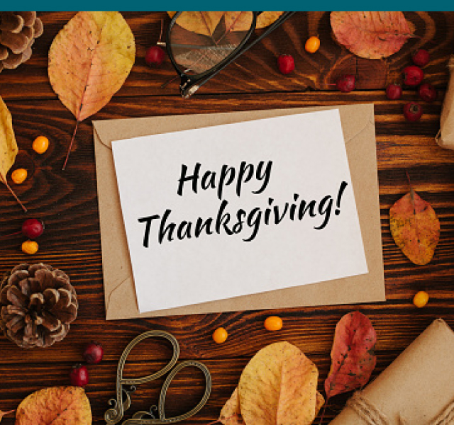 Note that says ''Happy Thanksgiving''