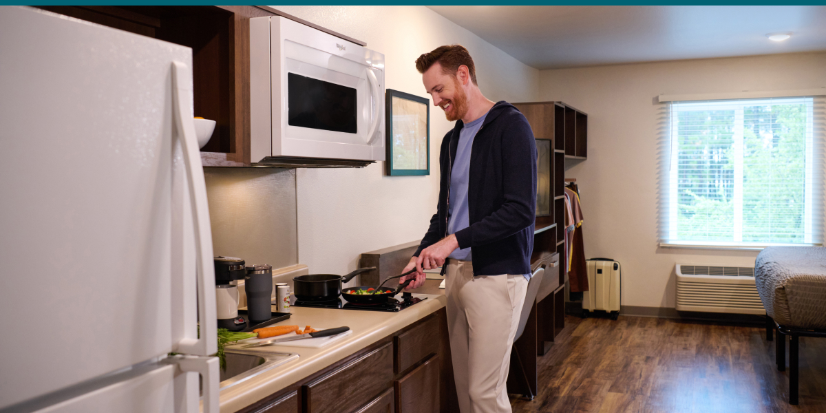 Man Using WoodSpring Kitchen