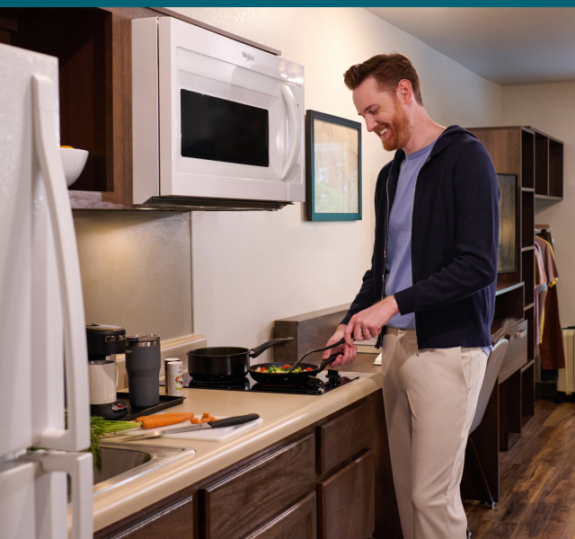 Man Using WoodSpring Kitchen