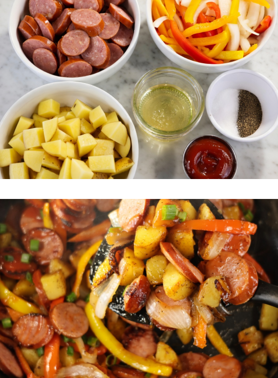Sausage Pepper and Onion Recipe Imagery