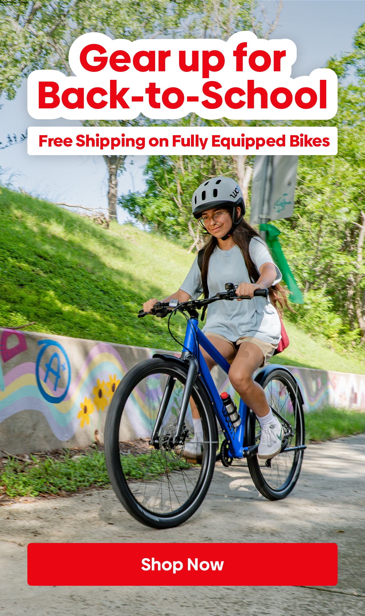 Gear up for Back-to-School: Free Shipping on Fully Equipped Bikes