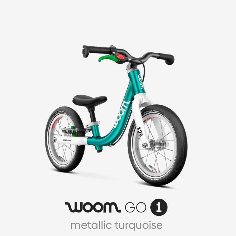 woom GO 1 in metallic turquoise