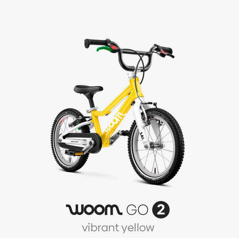 woom GO 2 in vibrant yellow