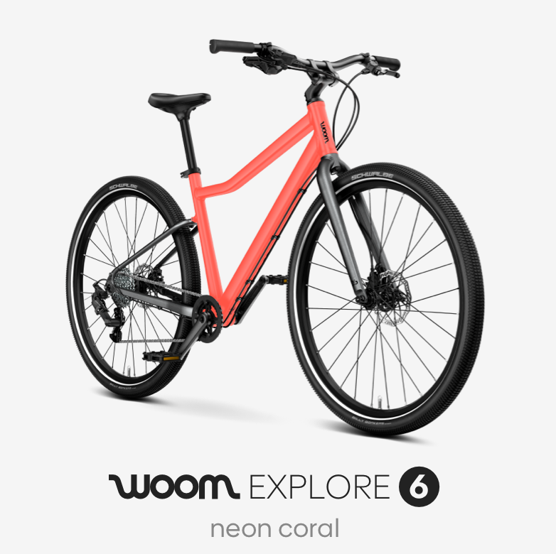 woom EXPLORE 6 in neon coral