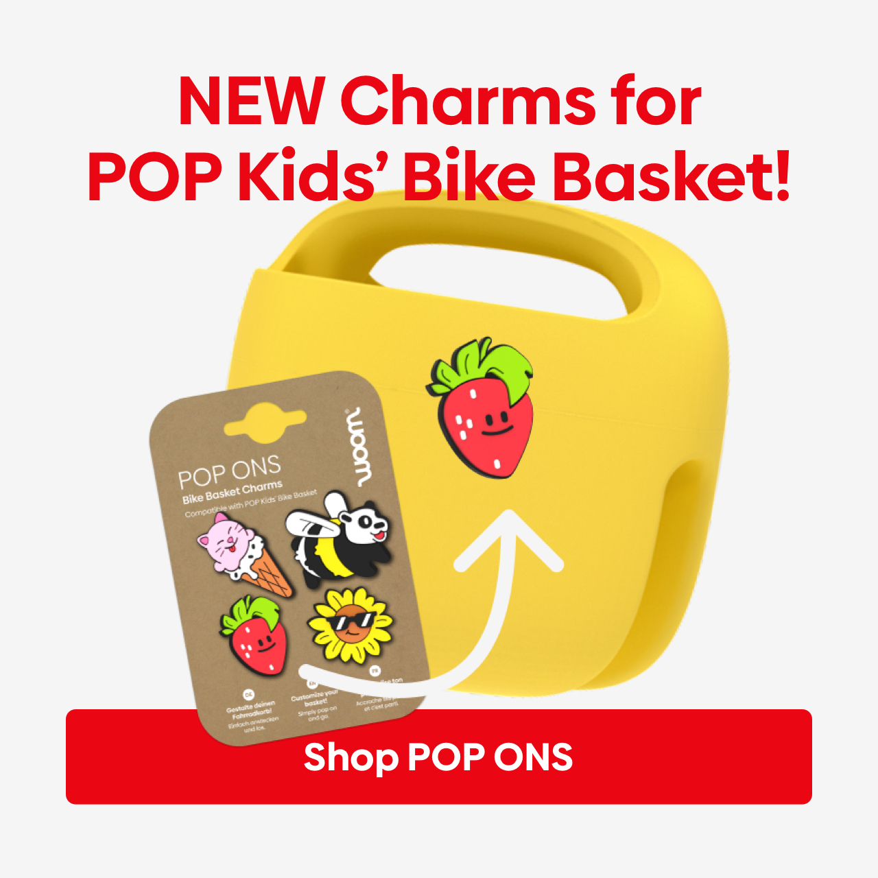 NEW Charms for POP Kids’ Bike Basket! Shop POP ONS Now