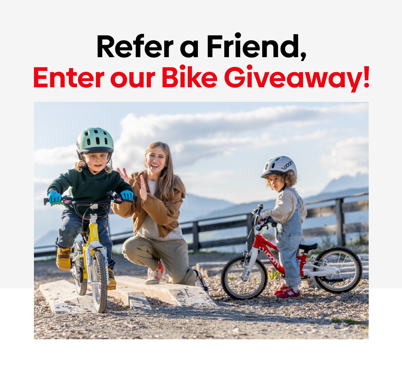 Refer a Friend, Enter our Bike Giveaway!