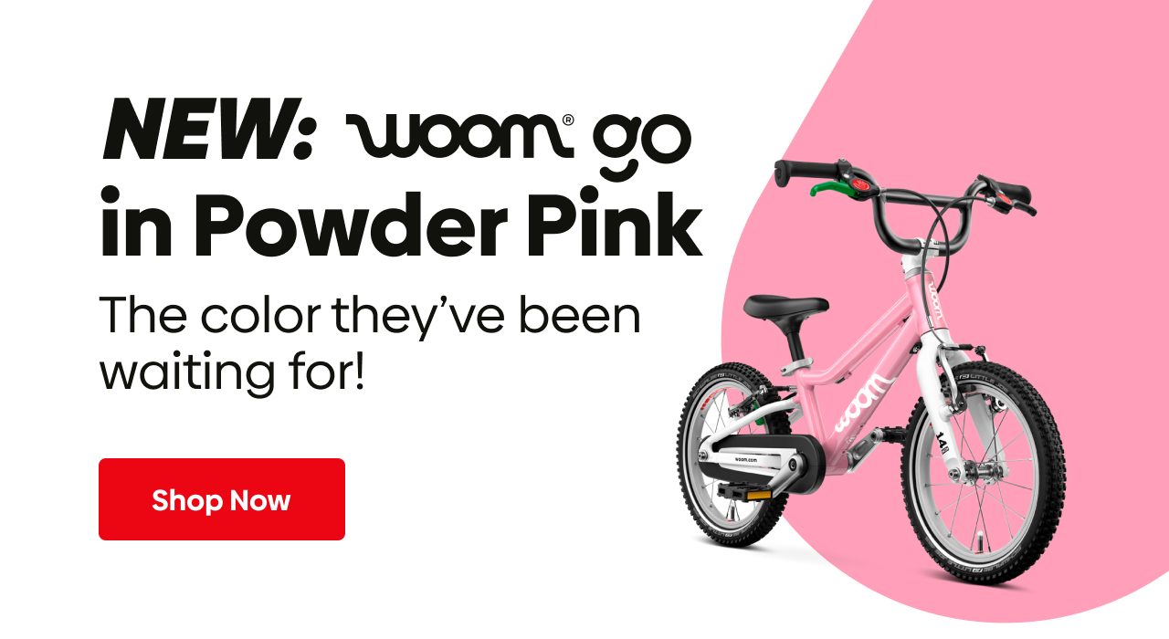 NEW woom GO in powder pink, the color they've been waiting for