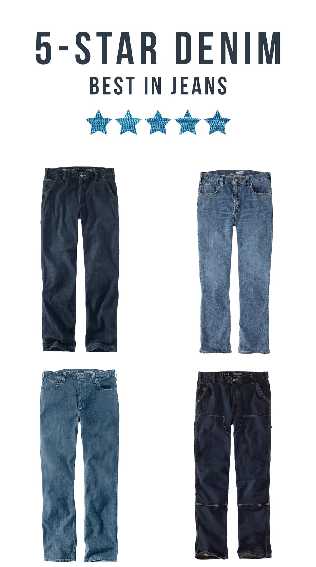 5-star denim from Carhartt.