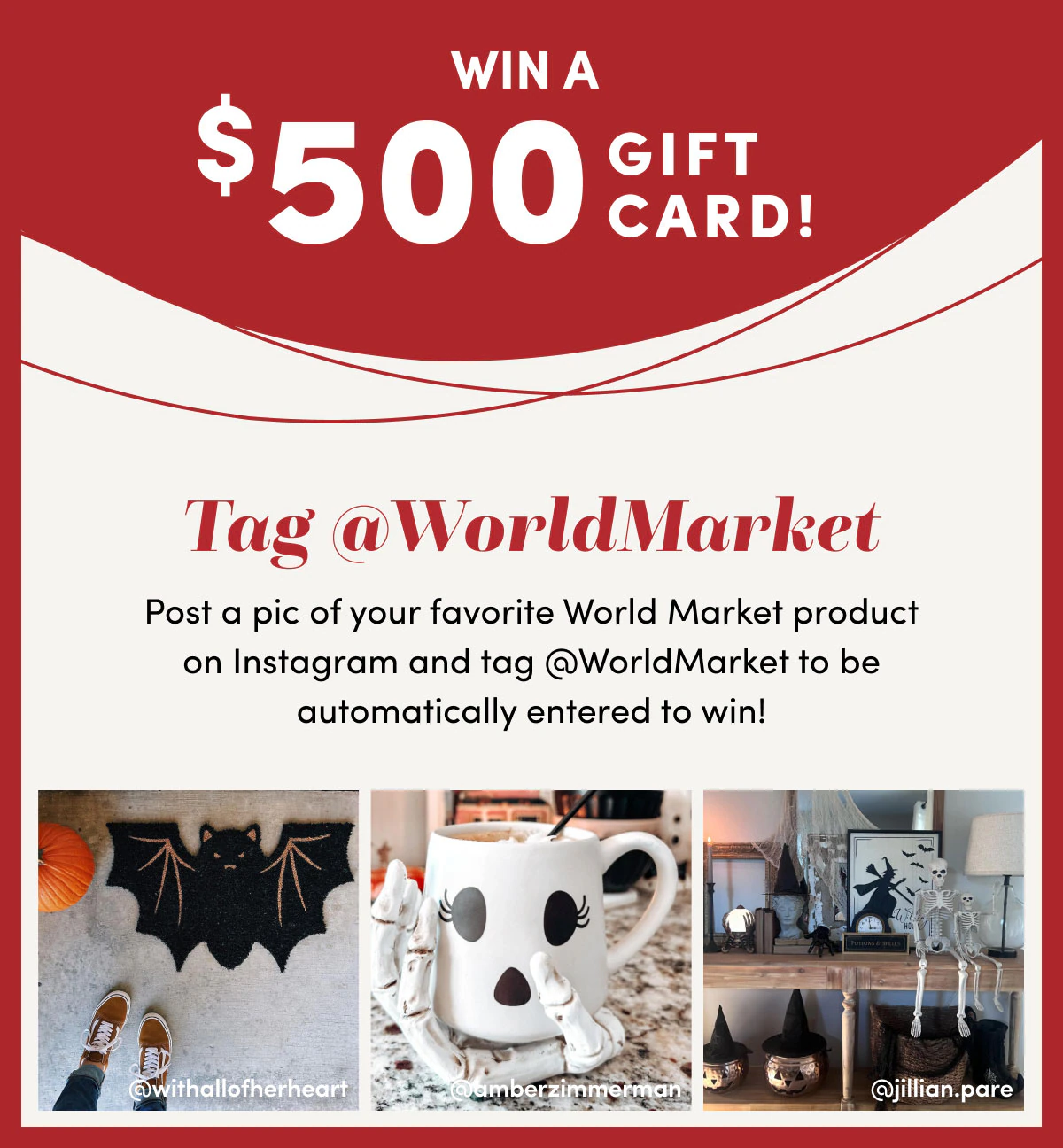 WIN A $500 GIFT CARD