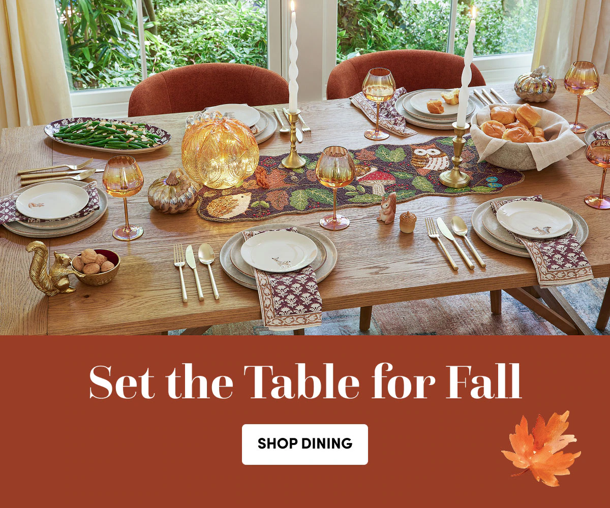 Set the Table for FALL SHOP DINING