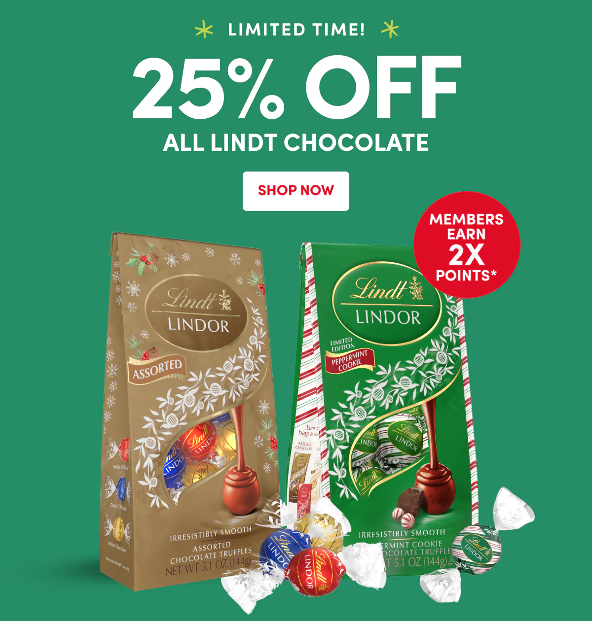 ALL LINDT CHOCOLATE SHOP NOW