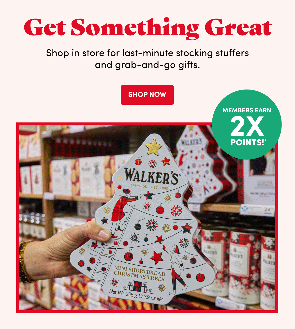 Members earn 2x points!*