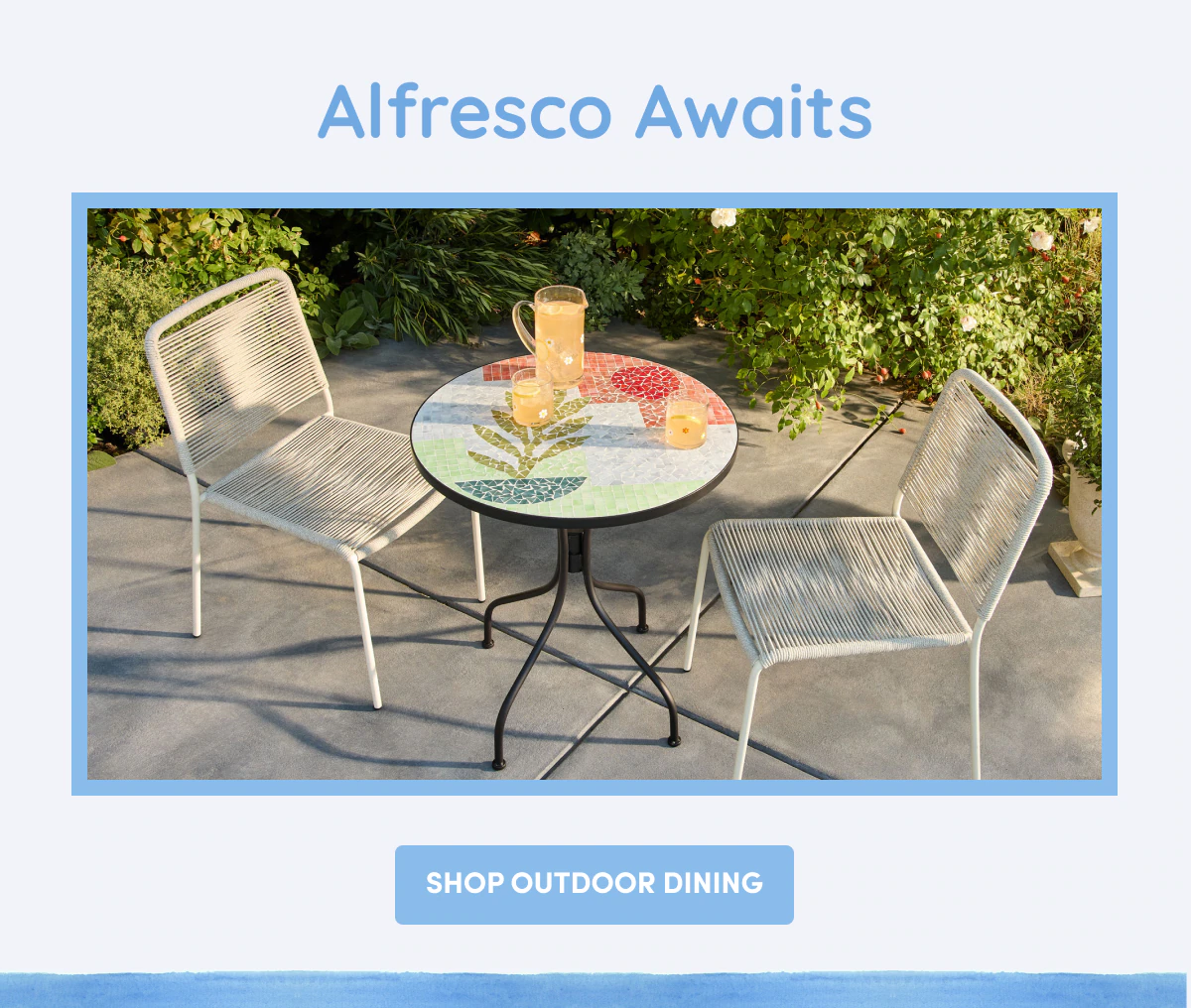 Alfresco Awaits Shop Outdoor Dining