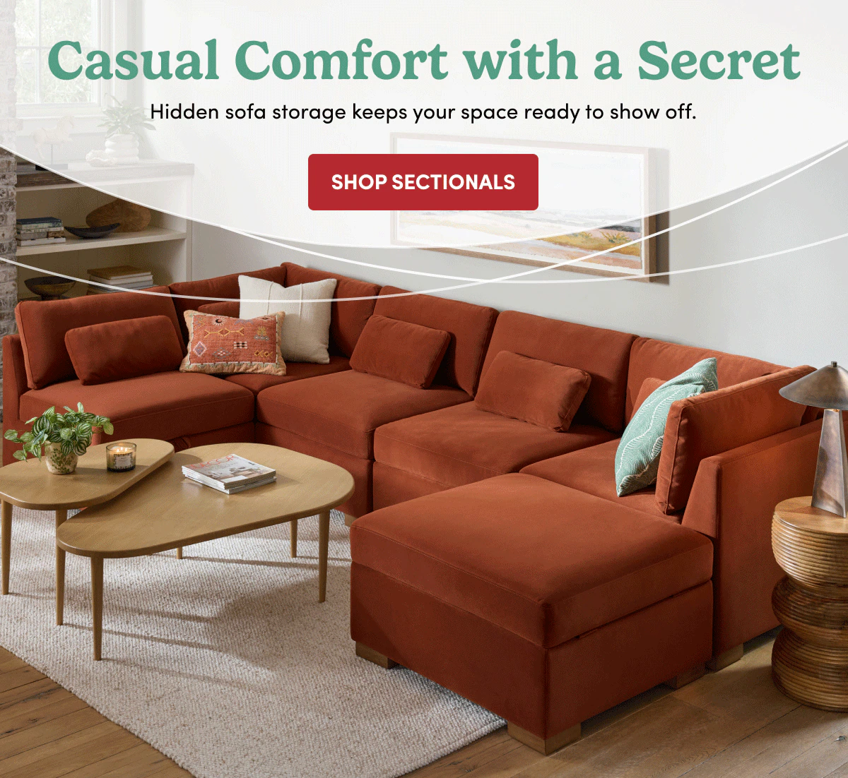 Casual Comfort with a Secret SHOP SECTIONALS