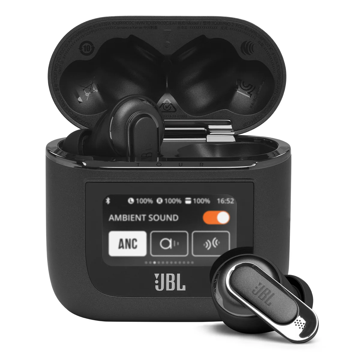 Image of JBL Tour Pro 2 Noise Cancelling True Wireless Earbuds with Smart Case