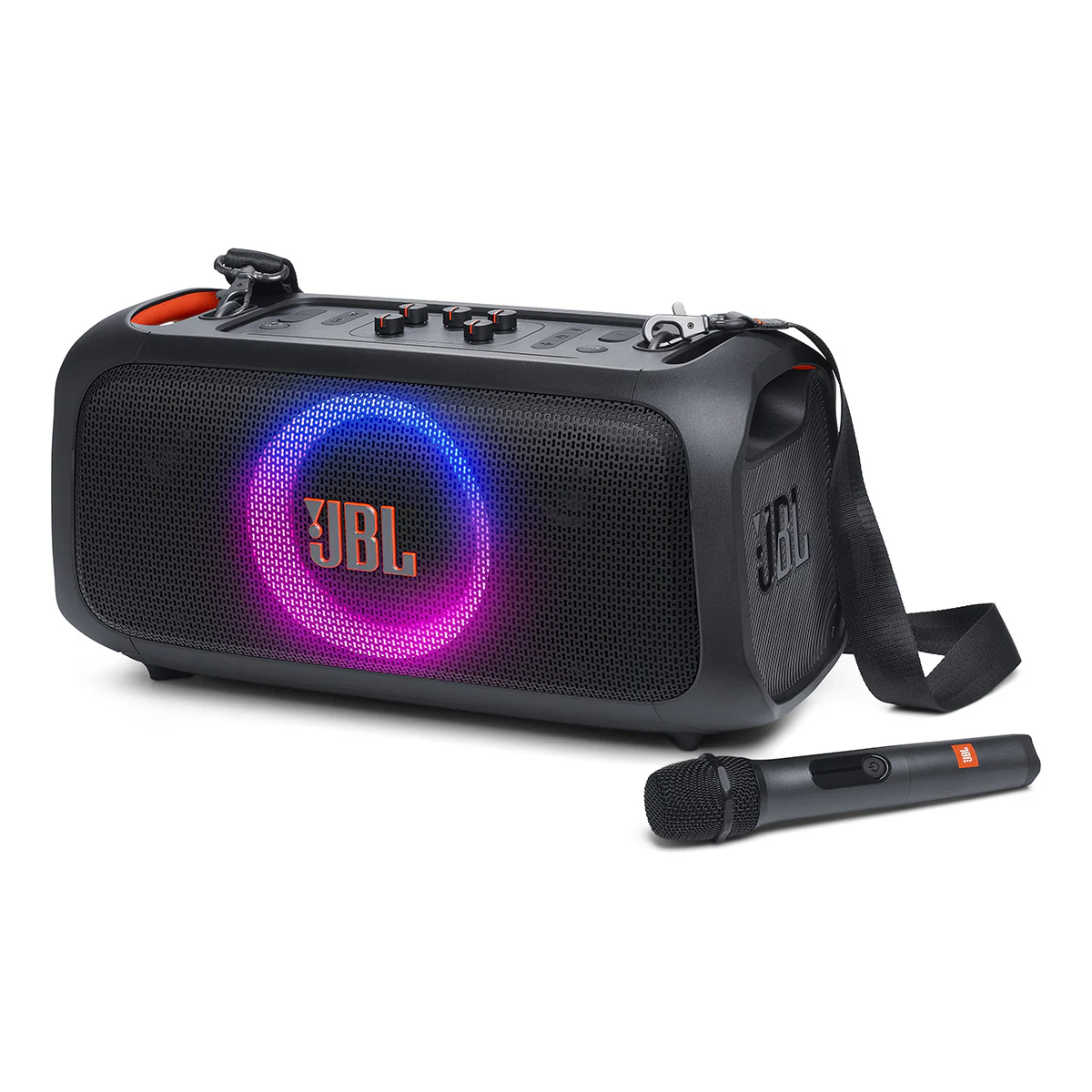 Image of JBL PartyBox On-The-Go Essential with Wireless Microphone & Water Resistance
