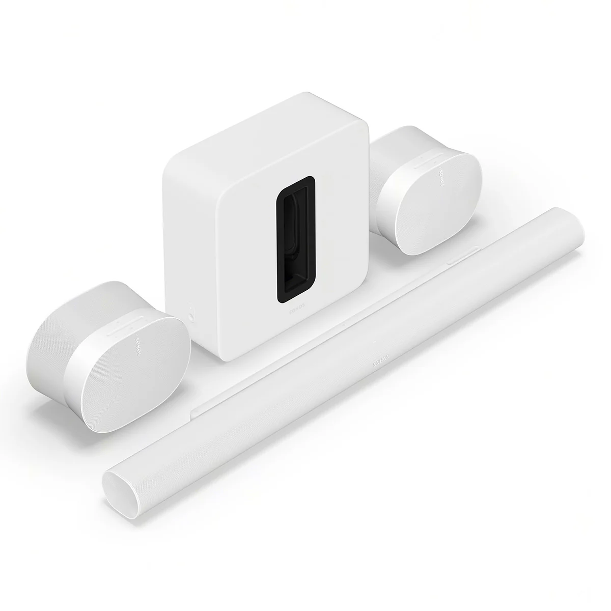 Image of Sonos Ultimate Immersive Set with Arc Ultra Sound Bar, Sub 4, and Era 300