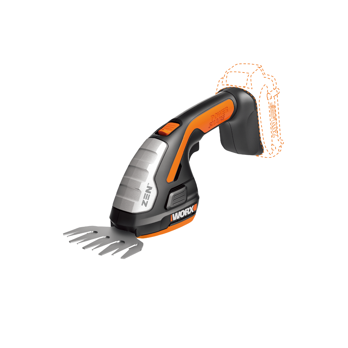 20V Power Share Cordless 4" Shear and 8" Shrubber Trimmer - Tool Only