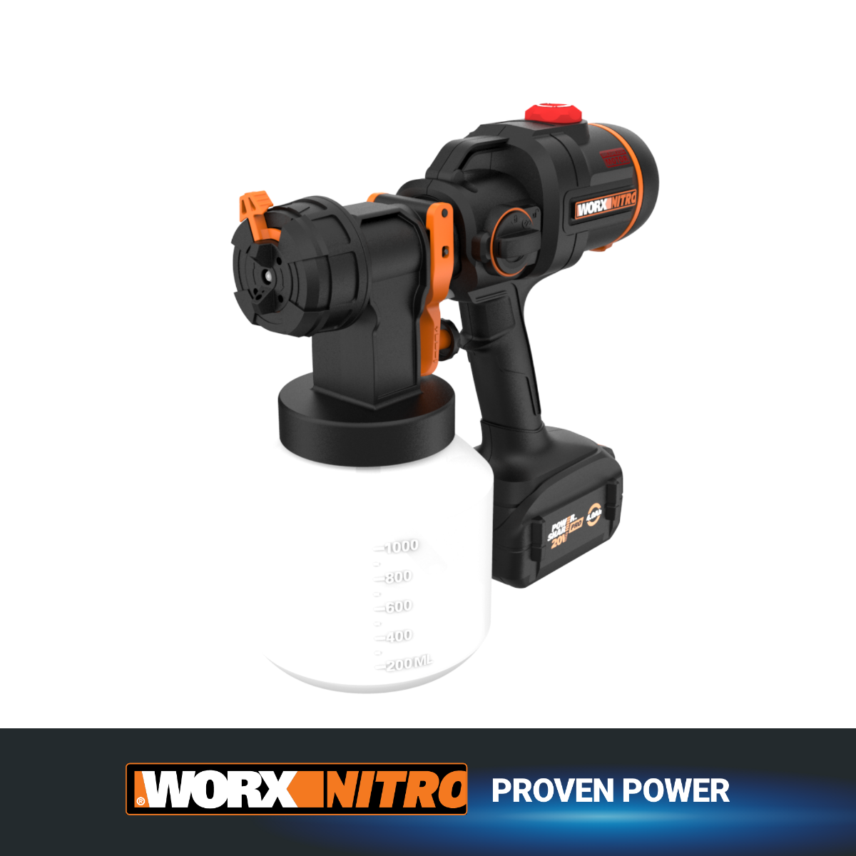 Nitro 20V Cordless Paint Sprayer with Brushless Motor