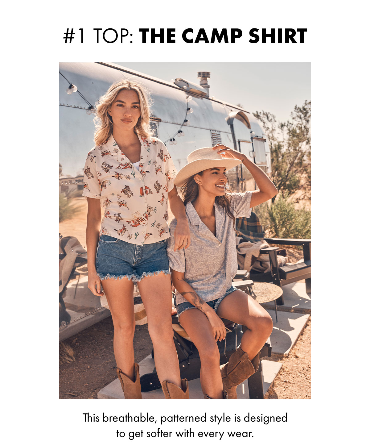 #1 Top: The Camp Shirt This Breathable, Patterned Style Is Designed To Get Softer With Every Wear.