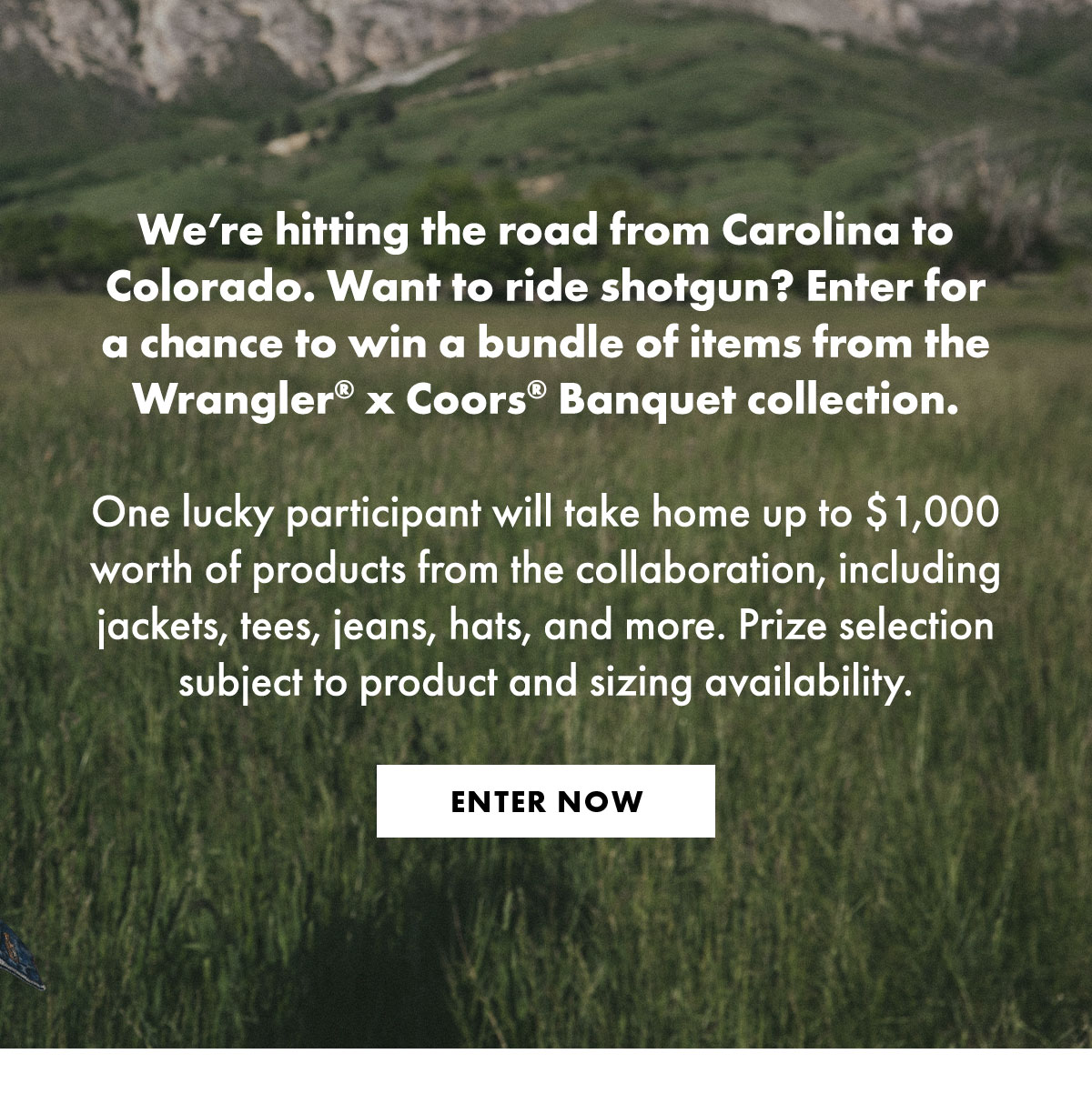 We're hitting the road from Carolina