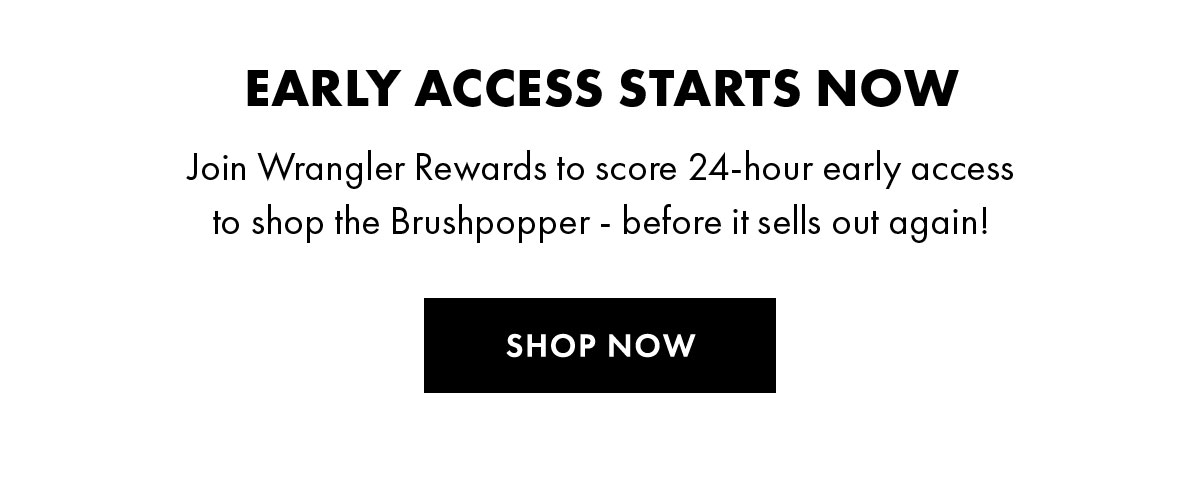 Early access starts now
