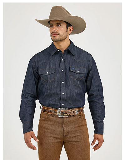 Premium Performance Advanced Comfort Cowboy Cut® Long Sleeve Spread Collar Solid Shirt
