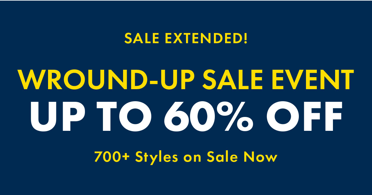 Wround-up sale event up to 60% off