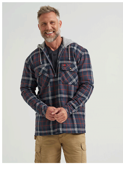 Wrangler® RIGGS Workwear® Hooded Flannel Work Jacket