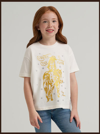 Country Cool Oversized Tee In White