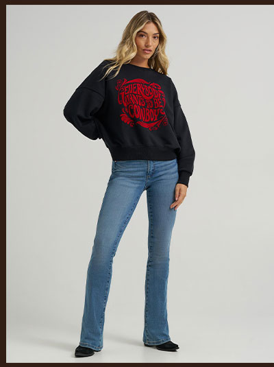 Baskin Blue Boot Huggers In Wrangler Blue Wash