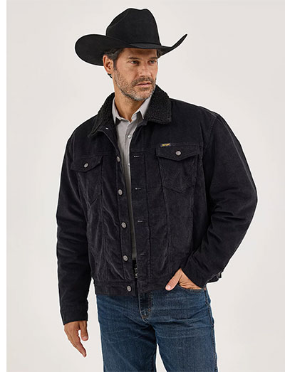 Men's Wrangler® Cowboy Cut® Sherpa Lined Corduroy Jacket