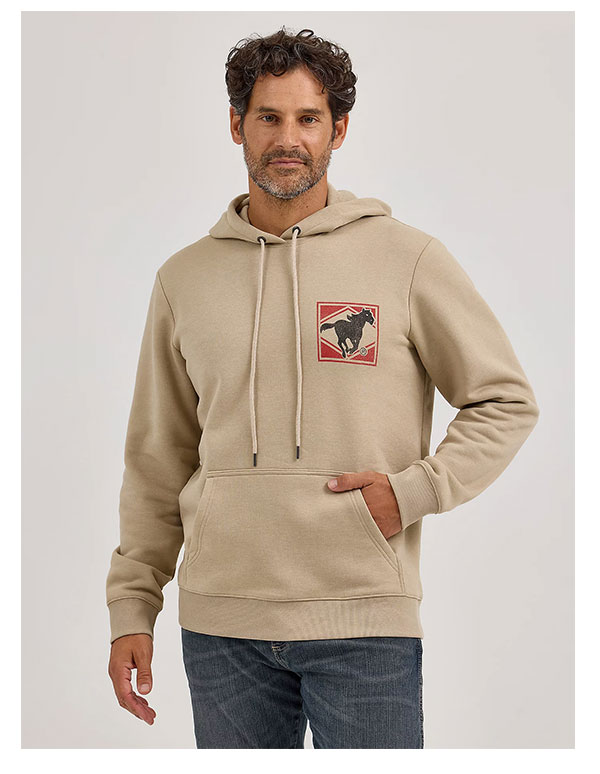 Men's Classic Wrangler Logo Graphic Hoodie