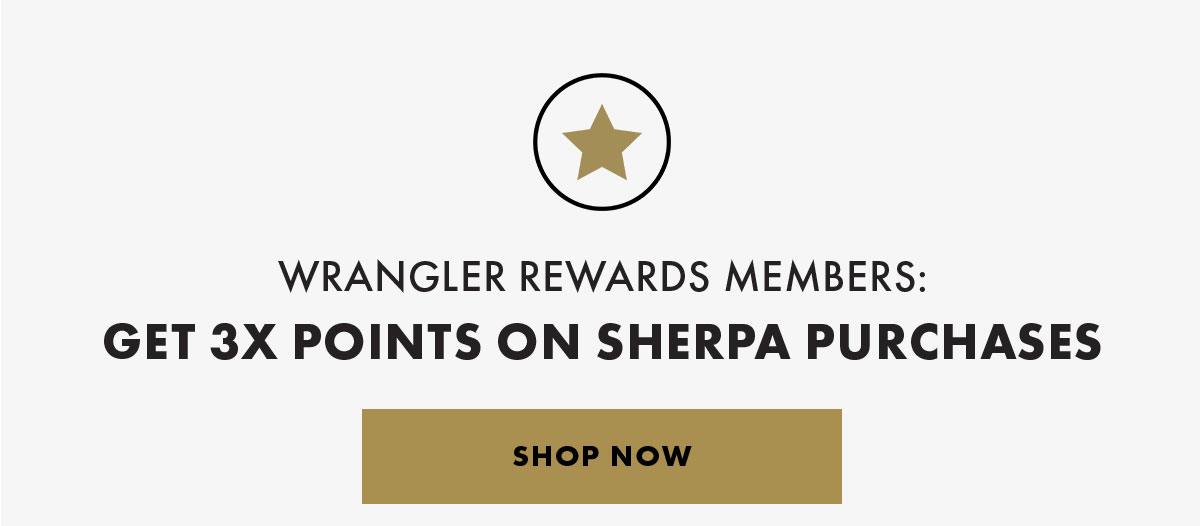Get 3X Points On Sherpa Purchases - Shop Now