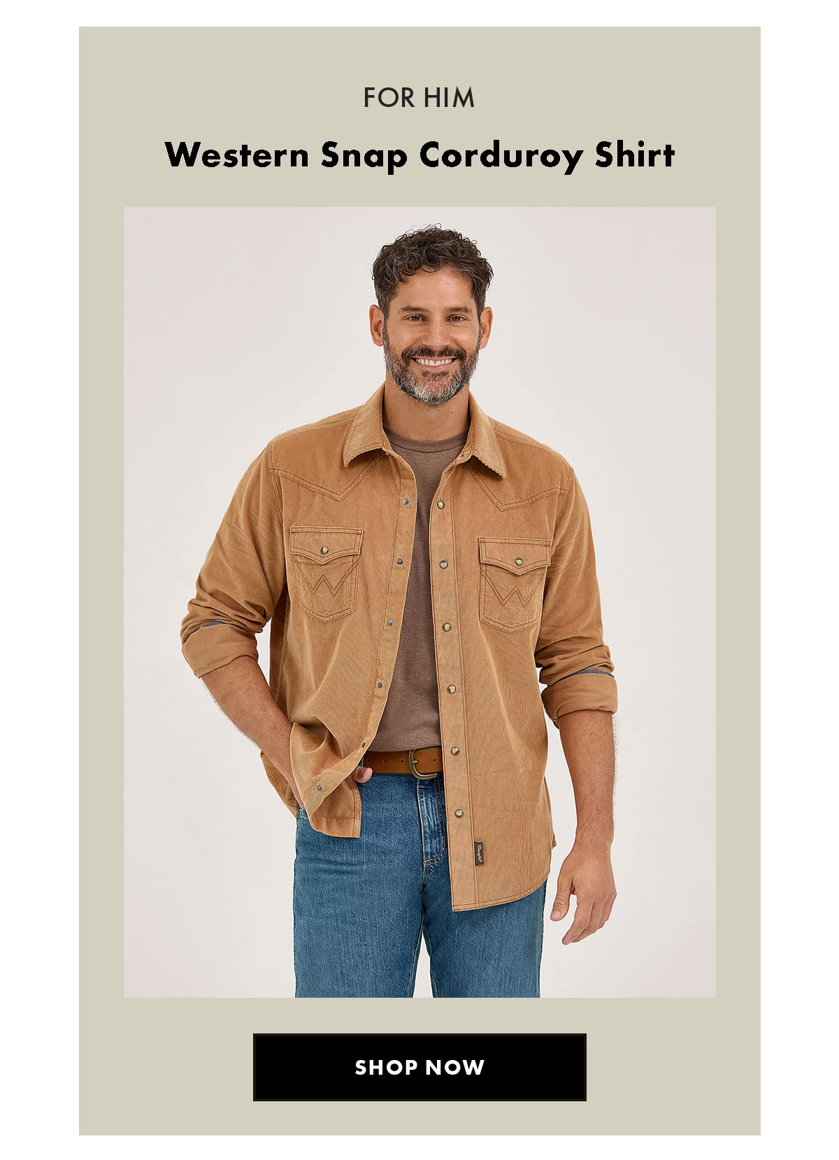 Western Snap Corduroy Shirt