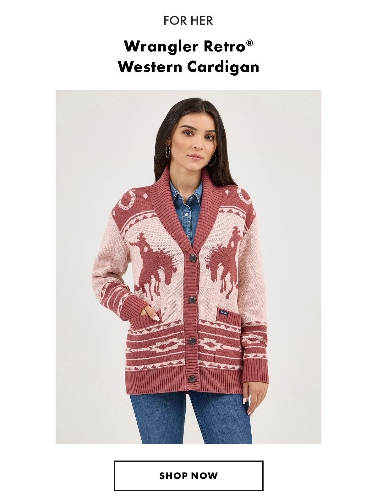 Wrangler Retro® Western Cardigan