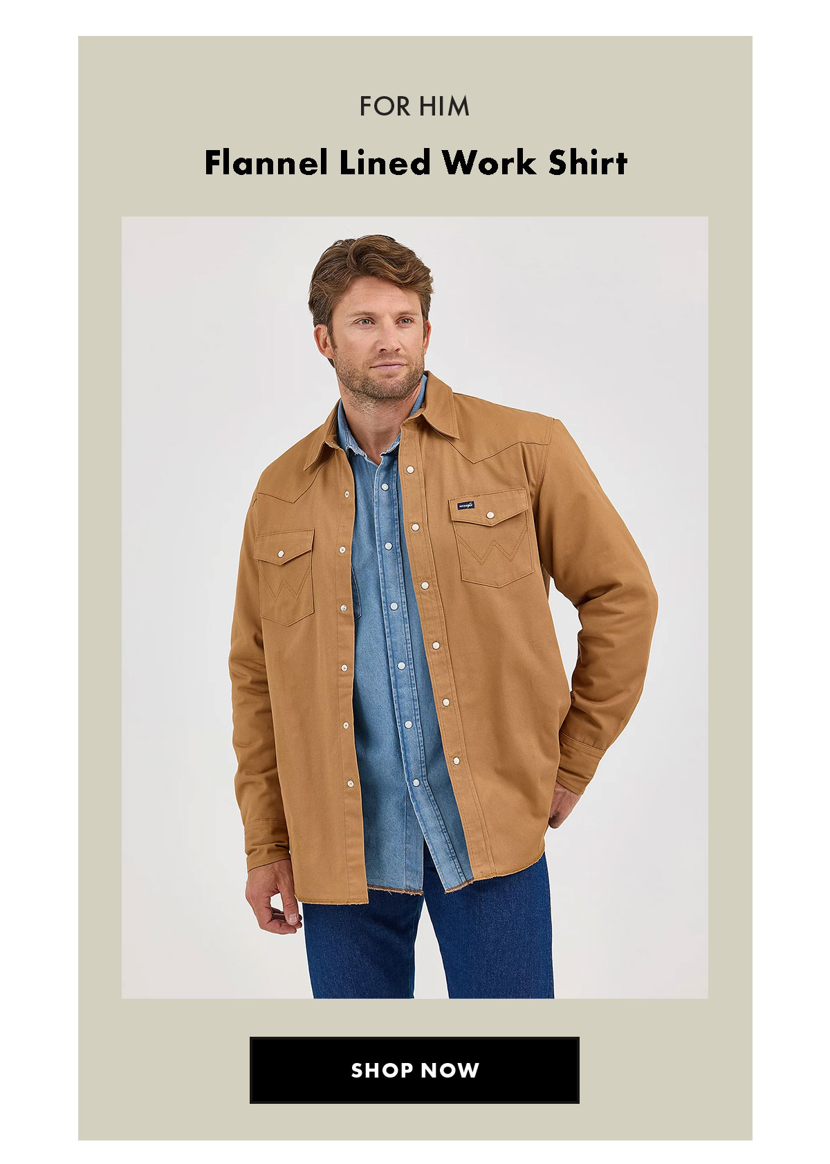 Flannel Lined Work Shirt