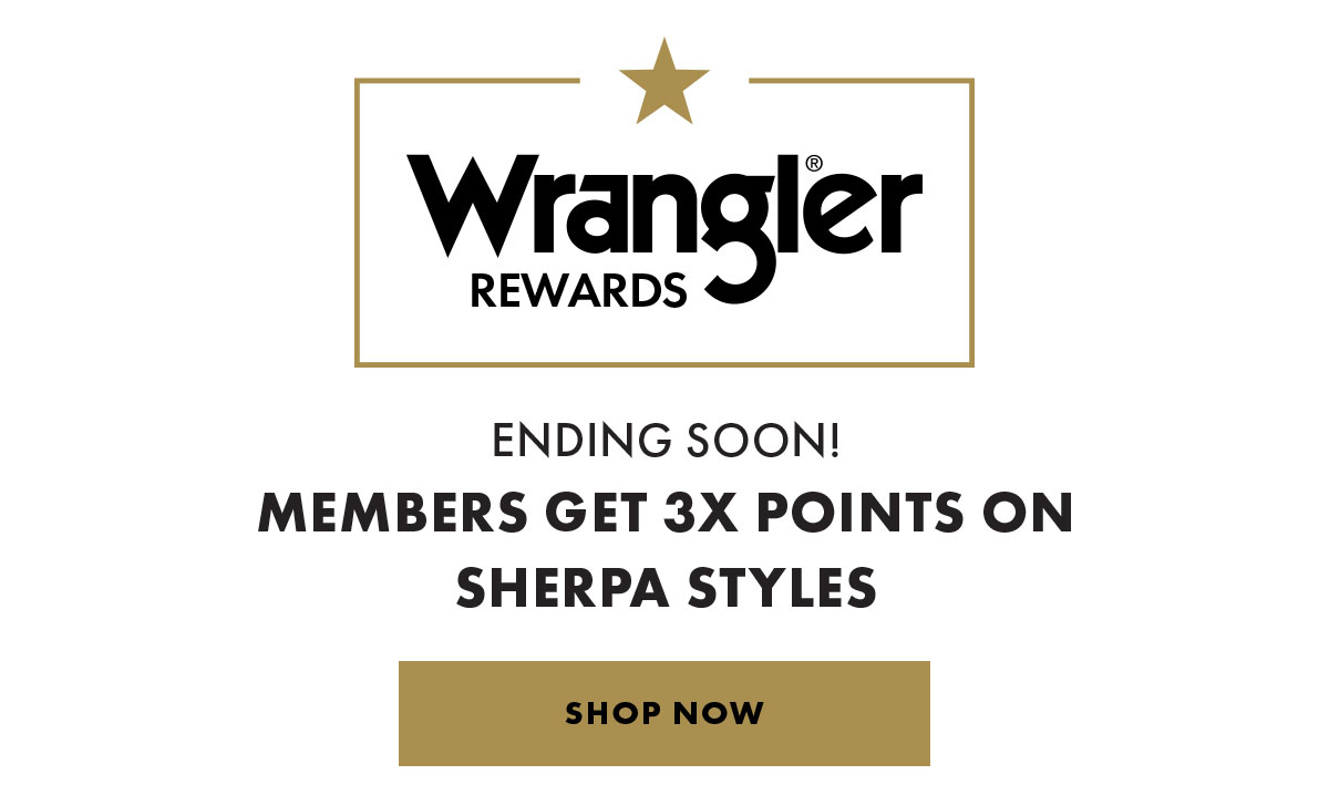 Ending soon! Members get 3x points on sherpa styles