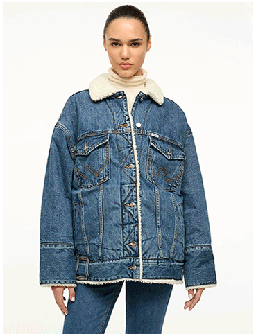 Wrangler + STAUD Reversible Biggest Jean Jacket