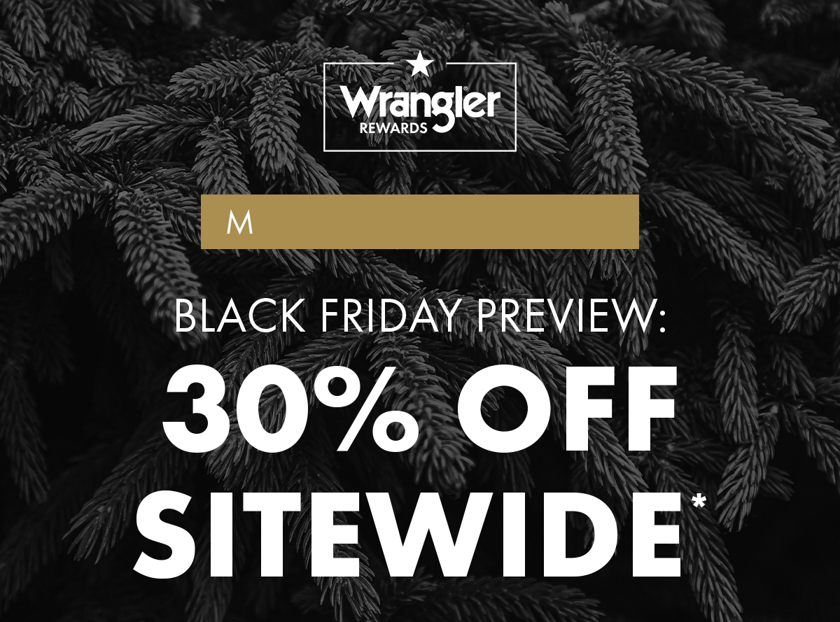 Black friday preview: 30% off sitewide*