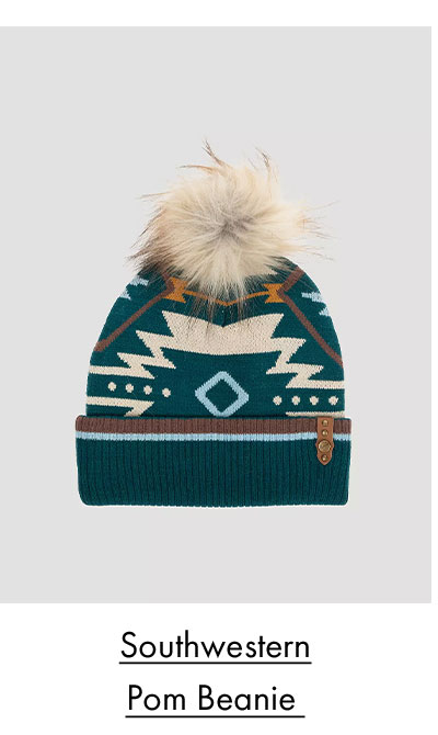 Southwestern Pom Beanie