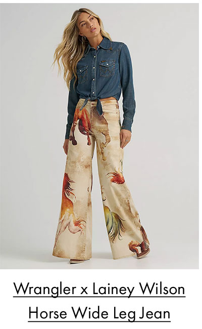 Wrangler x Lainey Wilson Horse Wide Leg Jean