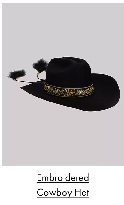 Embroidered Cowboy Hat