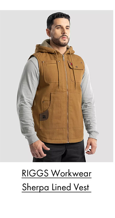 RIGGS Workwear Sherpa Lined Vest