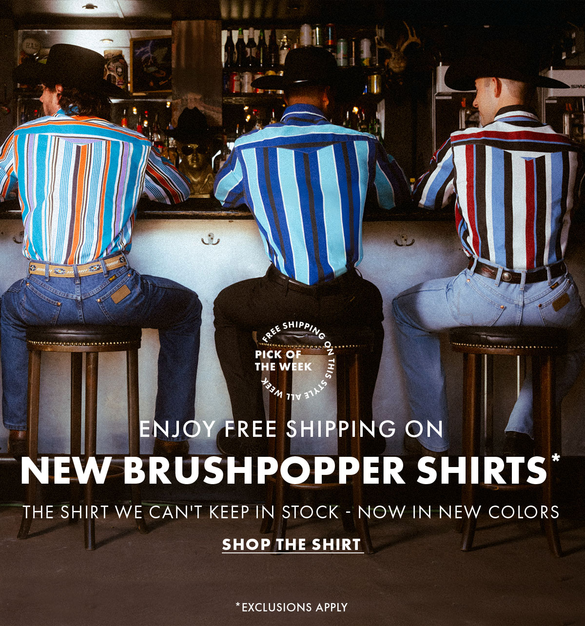 Enjoy Free Shipping on New Brushpopper Shirts* The shirt we can't keep in stock - now in new colors Shop The Shirt 