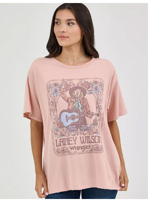 Women's Wrangler® Lainey Wilson Oversized Band Tee