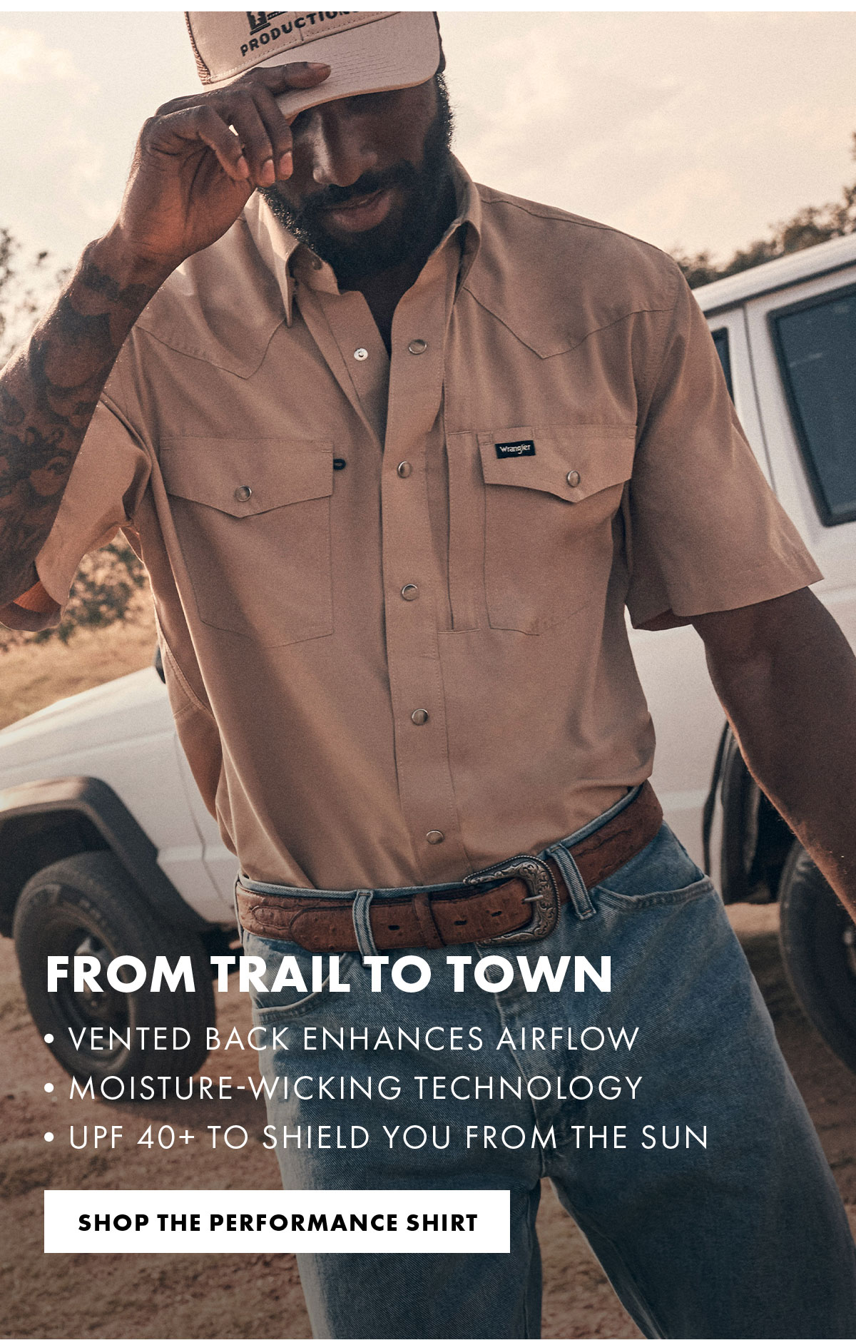 From trail to town Shop the Performance Shirt