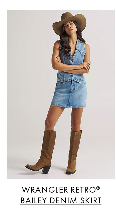 Wrangler Retro® Bailey Denim Skirt