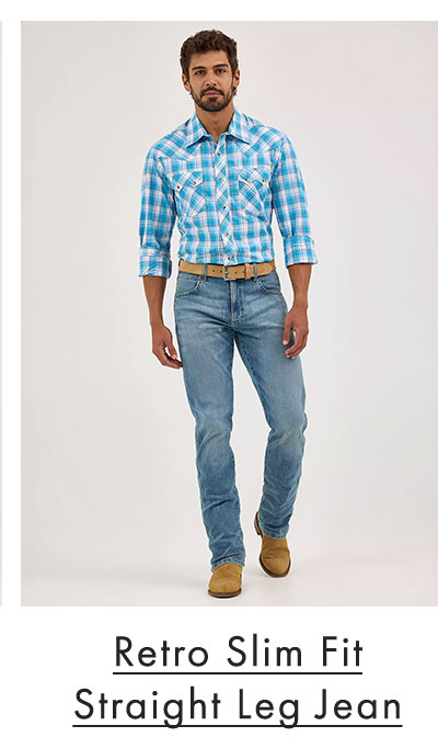 Retro Slim Fit Straight Leg Jean